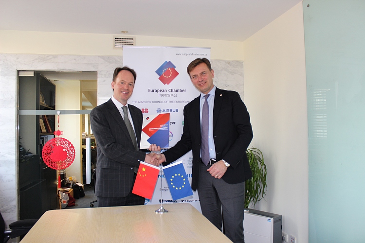 European Chamber Establishes Partnership to Promote Sustainable Trade in China